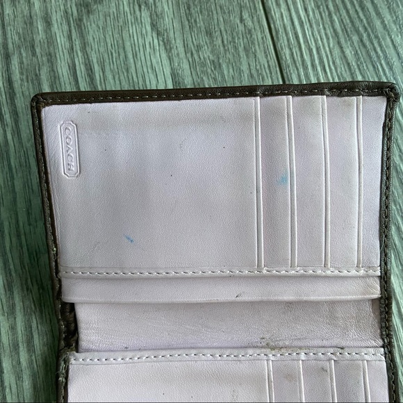 Coach vintage Chelsea Brown Leather Card Coin Wallet - Picture 5 of 8